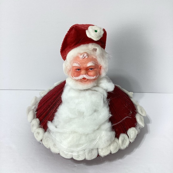 Vintage Magazine Santa Readers Digest Homemade Santa Figure Decoration - Picture 2 of 11
